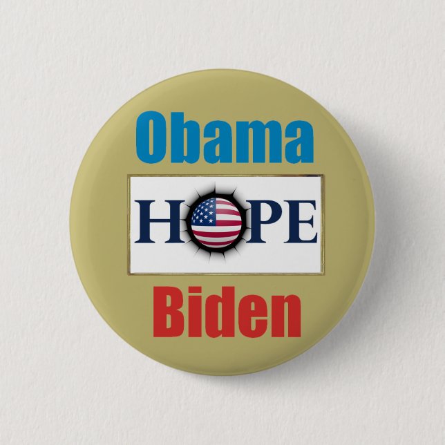 Obama Biden HOPE Button (Front)