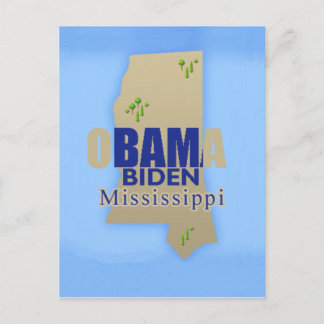 Obama Biden MISSISSIPPI Postcard