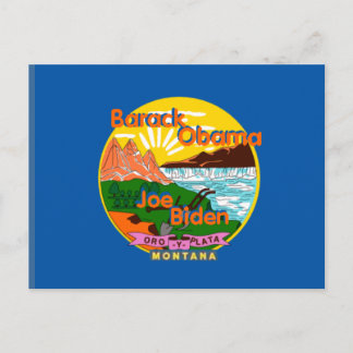 Obama Biden MONTANA Postcard
