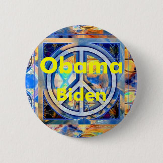 Obama Biden PEACE Button