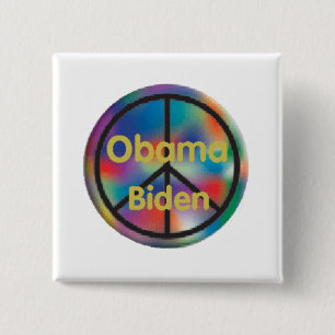Obama Biden PEACE Button