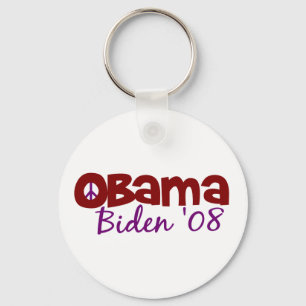 Obama Biden Peace Keychain
