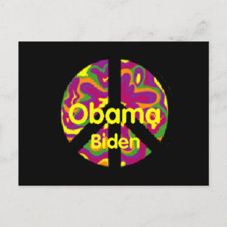 Obama Biden Peace Postcard