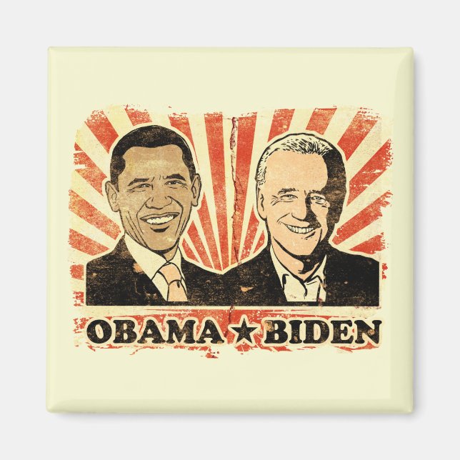 Obama Biden Portraits Magnet (Devant)