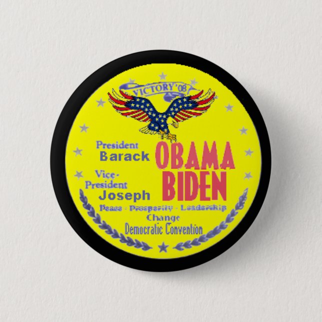 Obama Biden Ticket Button (Front)