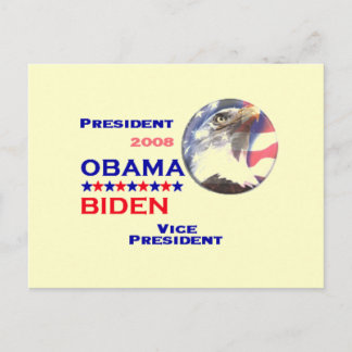 Obama Biden Ticket Postcard