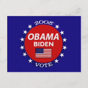 Obama Biden Vote Postcard
