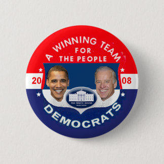 Obama Biden WINNING TEAM White House Button