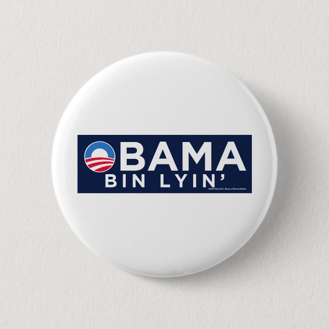 Obama bin Lyin' 2 Inch Round Button (Front)