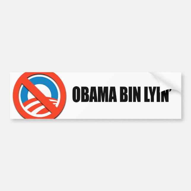 Obama bin lyin' bumper sticker (Front)