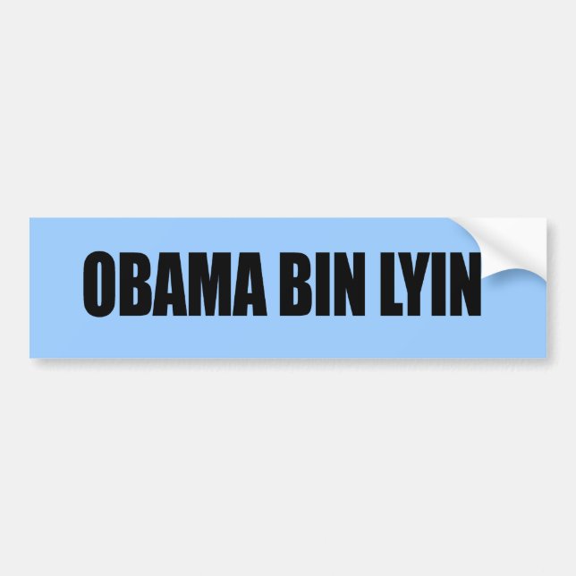 Obama bin lyin' bumper sticker (Front)