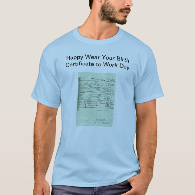 Obama Birth Certificate Shirt (Front)