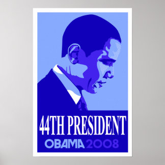 Obama Blue 44e Poster du Président 3