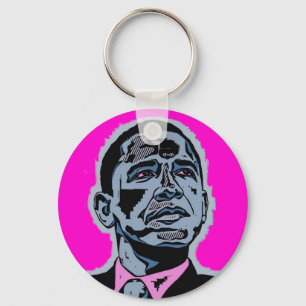 Obama Blue Keychain