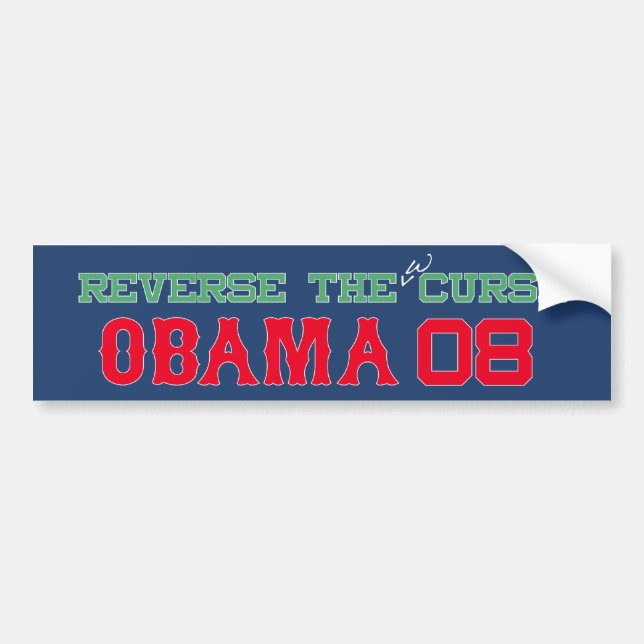 Obama, Boston Style Bumper Sticker (Front)