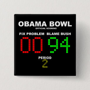 Obama Bowl - Official Scoring 2 Inch Square Button