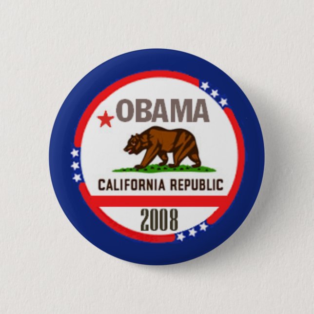 Obama CALIFORNIA Button (Front)
