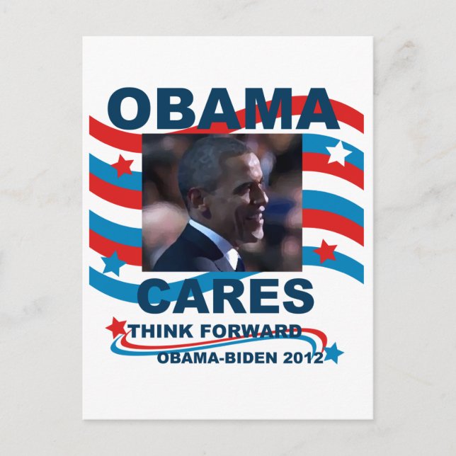 Obama Cares Postcard (Front)
