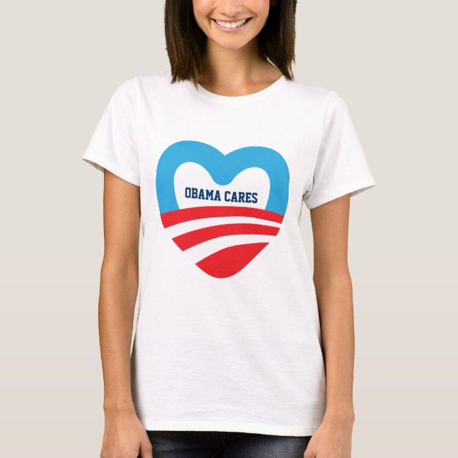 Obama Cares T-Shirt (Front)