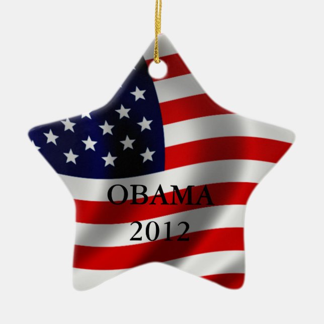 Obama Ceramic Ornament (Front)