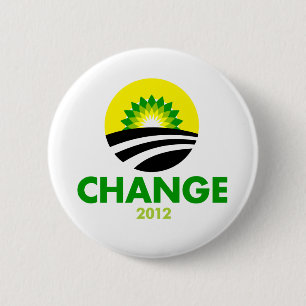 Obama Change 2012 Button