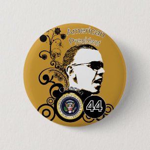 Obama Change BackGround Colour 2 Inch Round Button