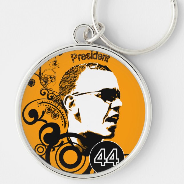 Obama Change BackGround Colour Keychain (Front)