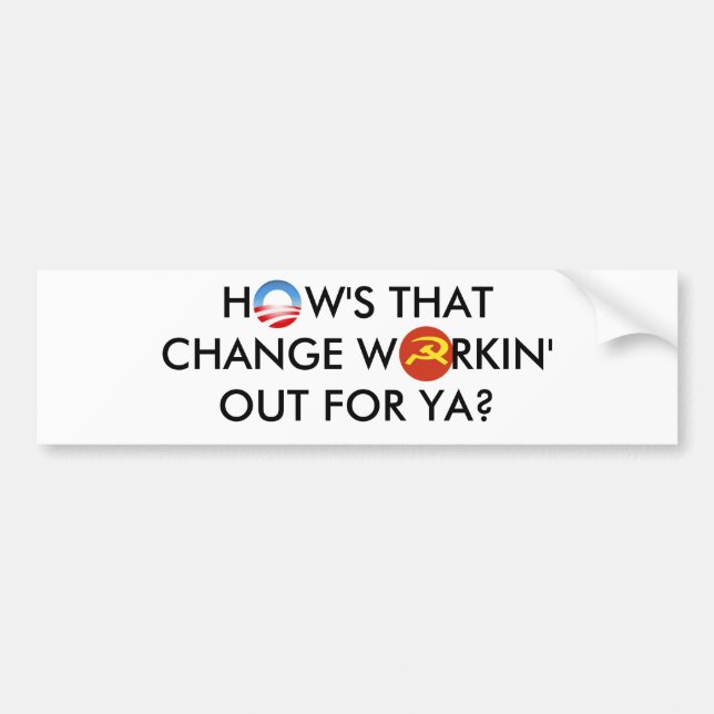 Obama Change Bumper Sticker (Front)
