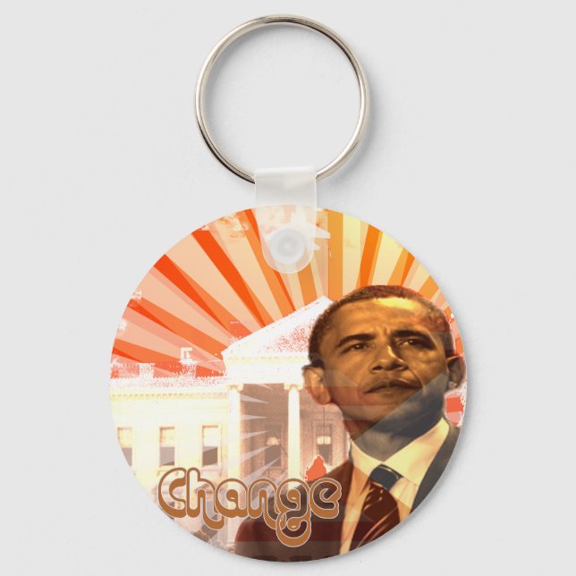 Obama Change Keychain (Front)