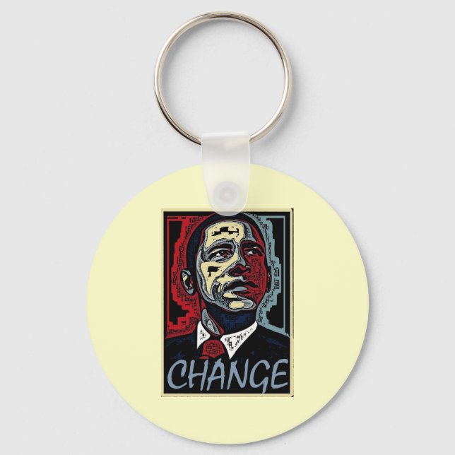 Obama Change Keychain (Front)