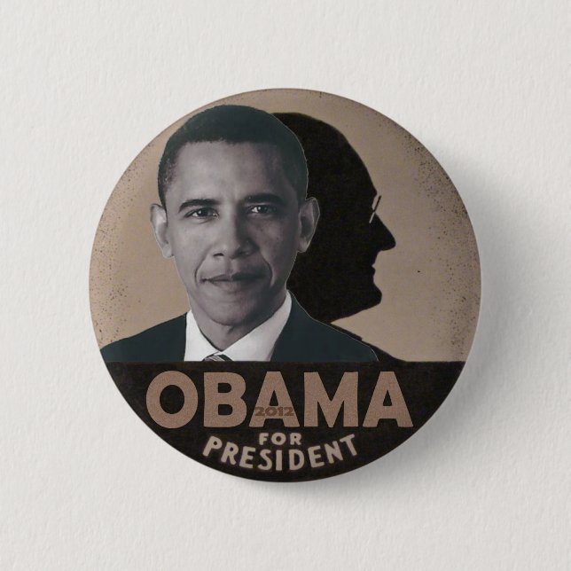 Obama channels FDR 2 Inch Round Button (Front)