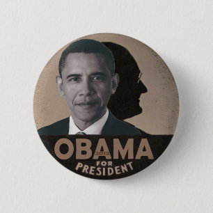 Obama channels FDR 2 Inch Round Button