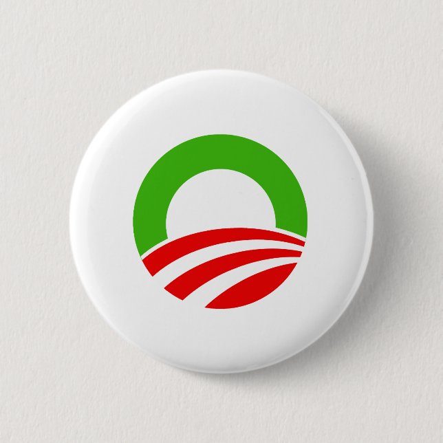 Obama Christmas 2 Inch Round Button (Front)