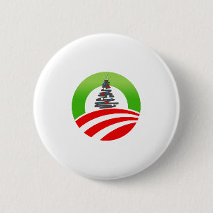 Obama Christmas 2 Inch Round Button