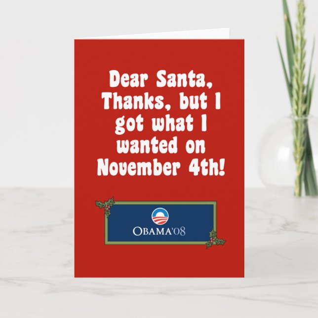 Obama Christmas Card (Front)