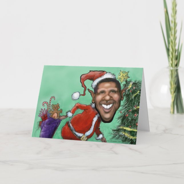Obama Christmas Holiday Card (Front)