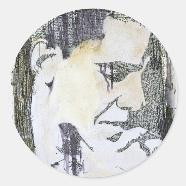 "Obama" Classic Round Sticker (Front)