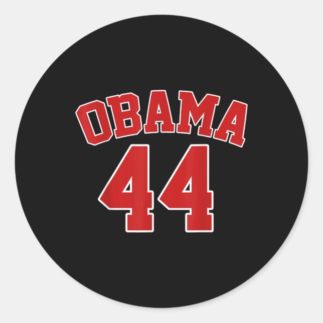 Obama  classic round sticker (Front)