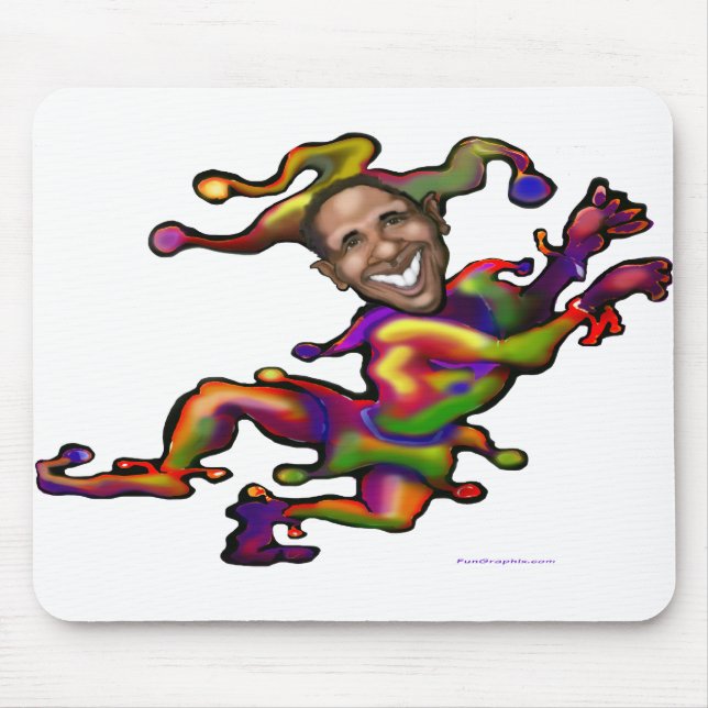Obama Clown Mouse Pad (Front)