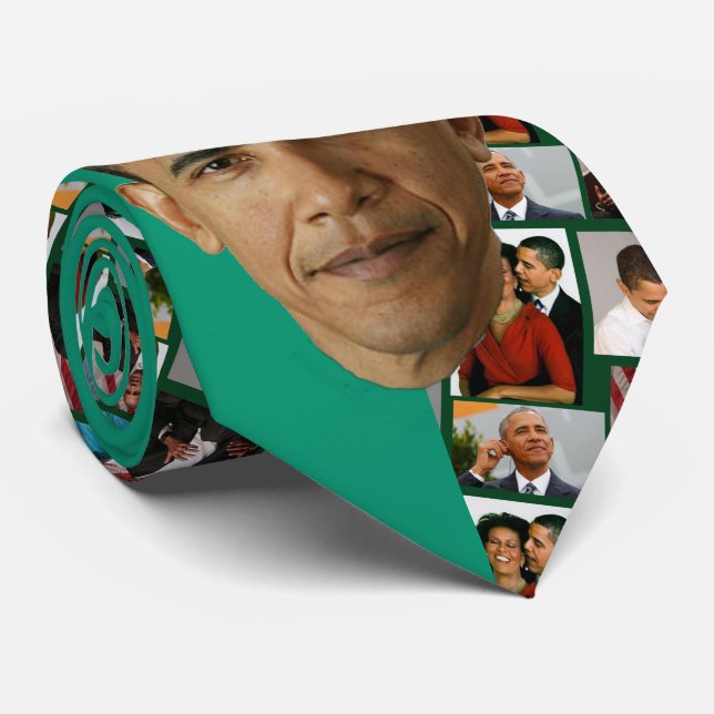 OBAMA COLLAGE TIE (Rolled)