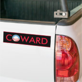 Obama Coward Bumper Sticker (On Truck)