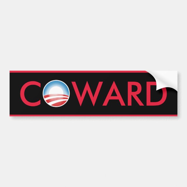 Obama Coward Bumper Sticker (Front)