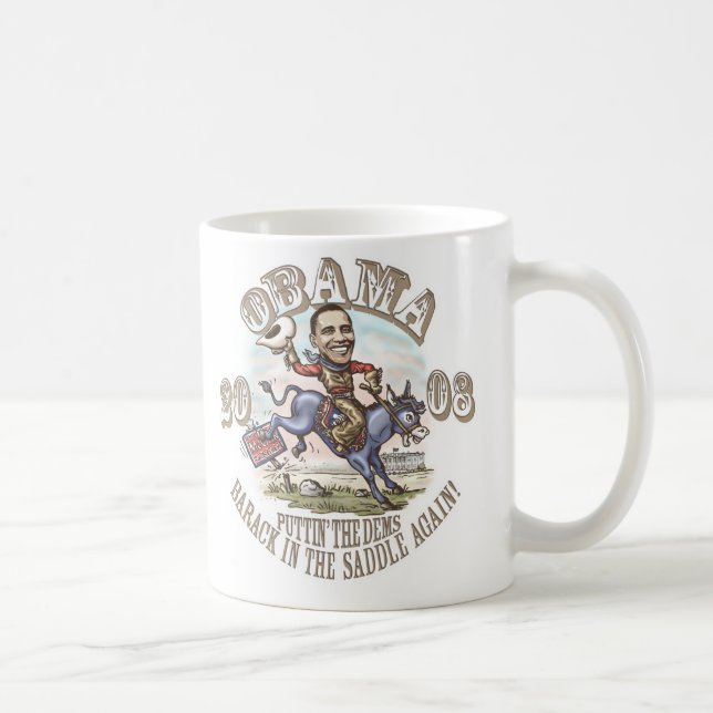 Obama Cowboy 2008 Coffee Mug (Right)
