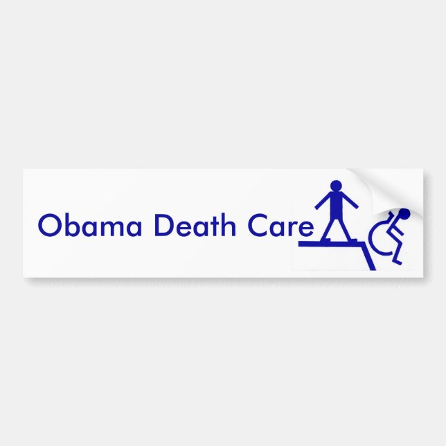 Obama Death Care Bumper Sticker (Front)