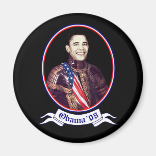 Obama Democratic Knight Magnet