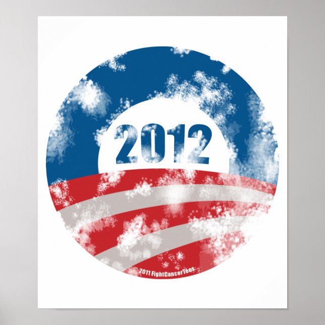 Obama Distressed Symbol Poster (Front)