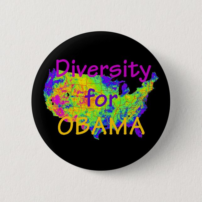 Obama DIVERSITY Button (Front)