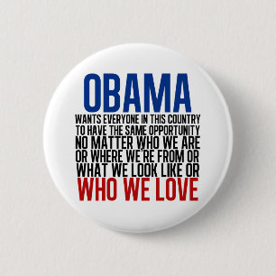 Obama & Equality 2 Inch Round Button