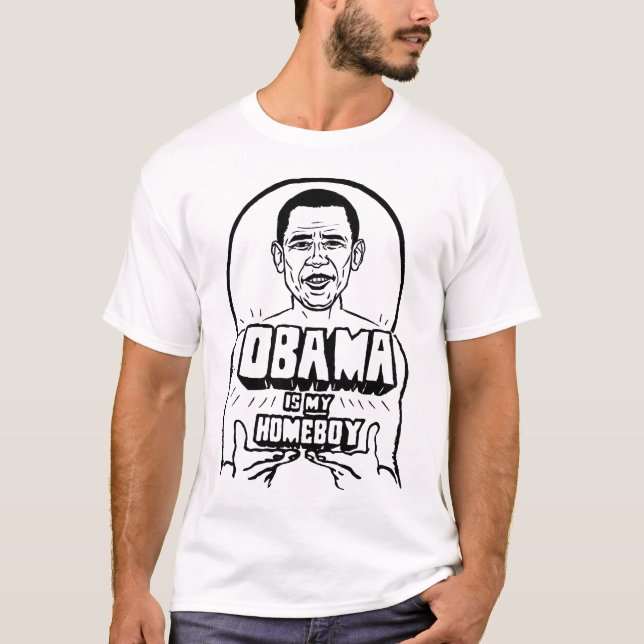 Obama est mon T-shirt de Homeboy (Devant)