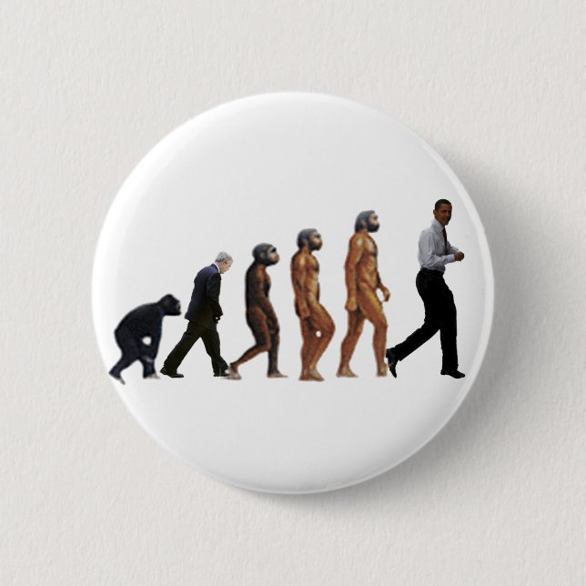 Obama Evolution 2 Inch Round Button (Front)